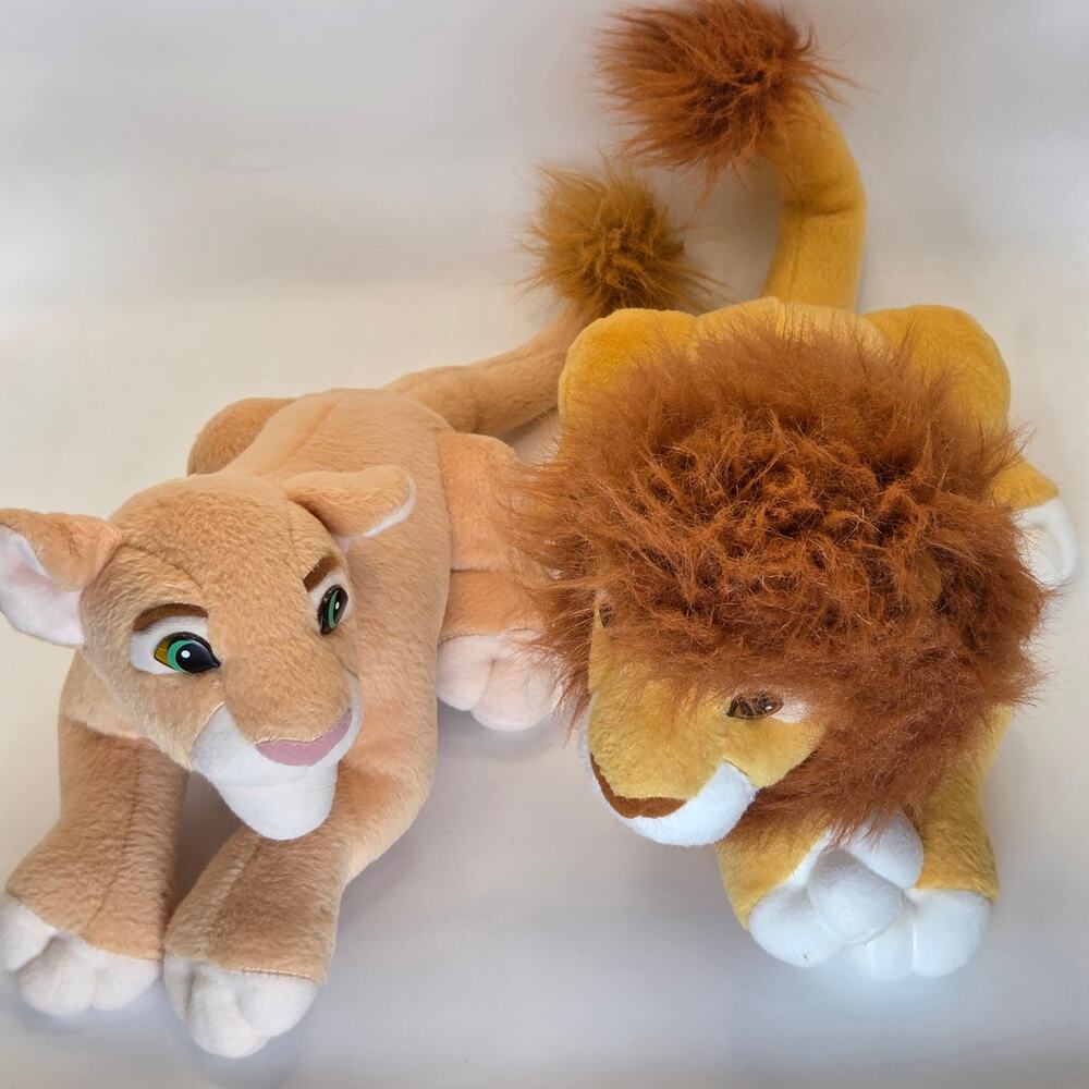 Disney Lion King Simba’s Pride Plush Lot Simba Nala 1998 Mattel Toy Set
